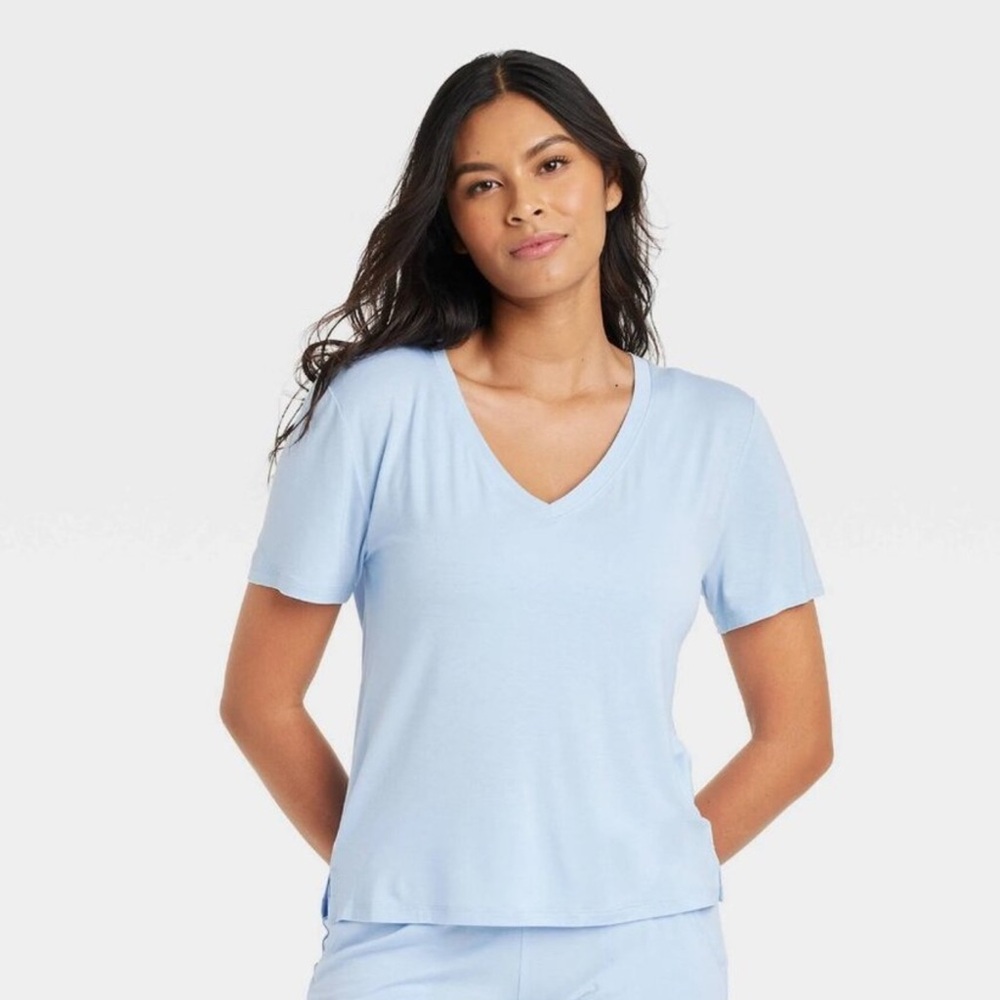NWT Stars Above Soft Modal V-Neck Pajama Top